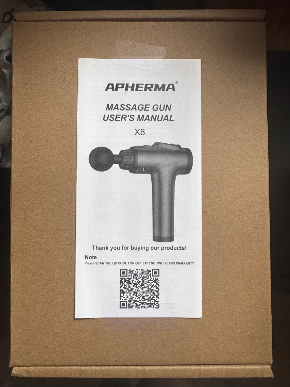 X8 Black Massage Gun - Percussive Therapy Device